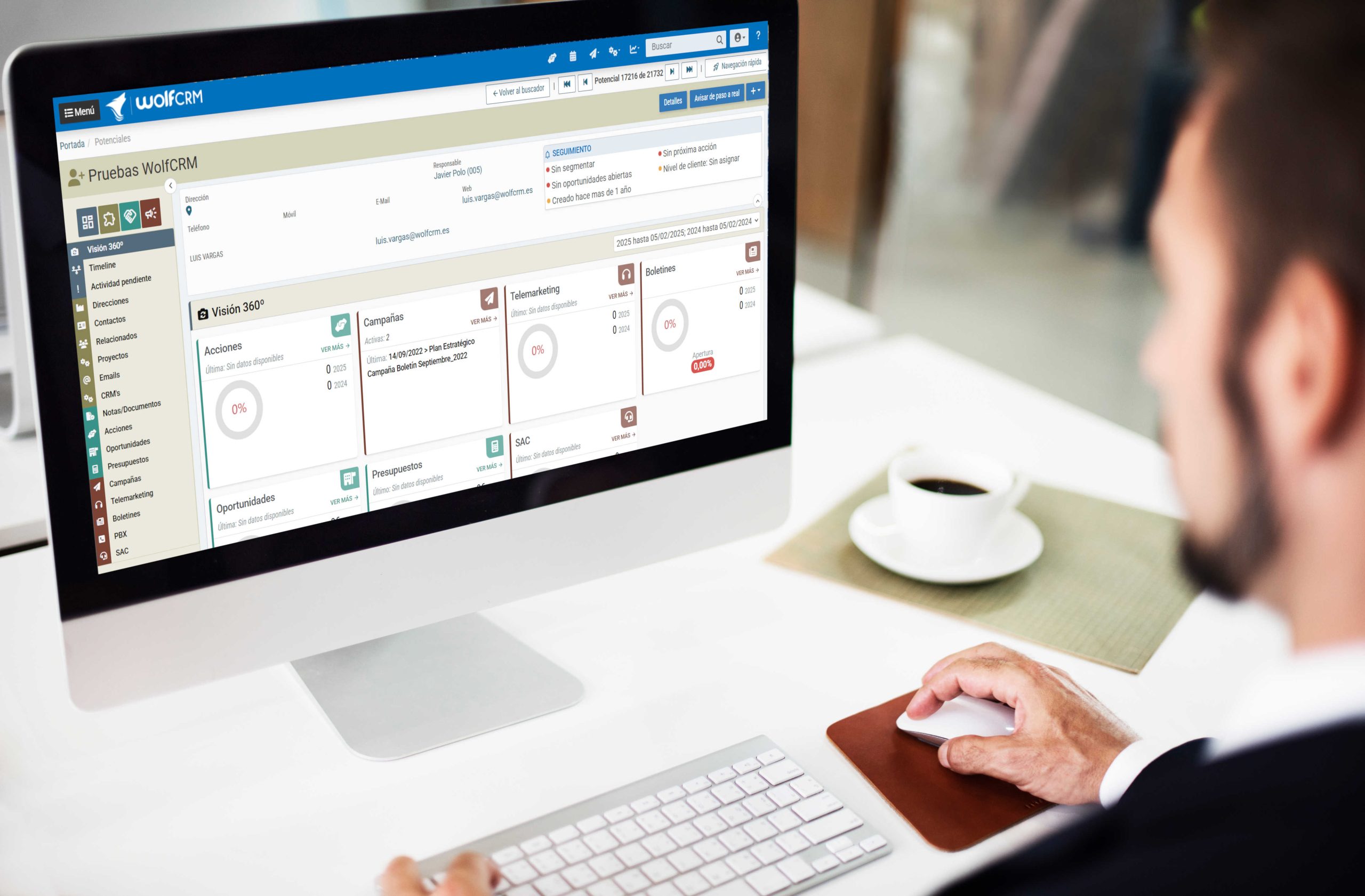 CRM en la nube con WolfCRM